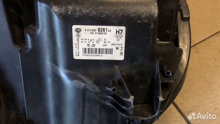 Правая фара галоген mercedes w212