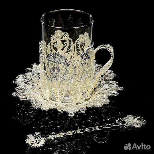 Эксклюзивный чайный набор из филиграни