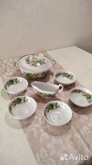 Столовый набор грибной, СССР