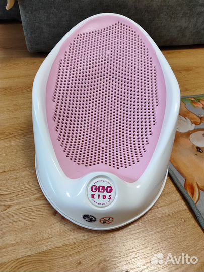 Детская ванночка для купания, горка, шезлонг