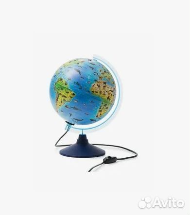 Интерактивный глобус 250 мм зоогеографический