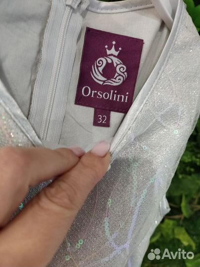 Платье для девочки 128 134 бу нарядное новый год