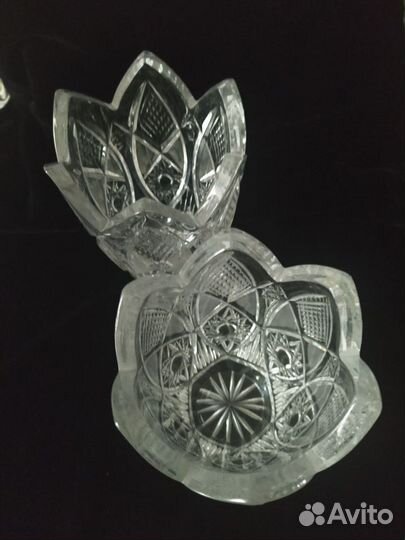 Вазы парные хрусталь