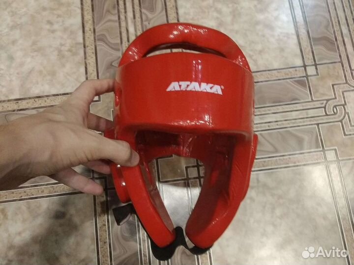 Шлем тхэквондо ataka, красный