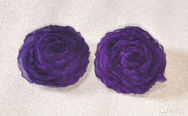 Заколка для девочки роза (пара)