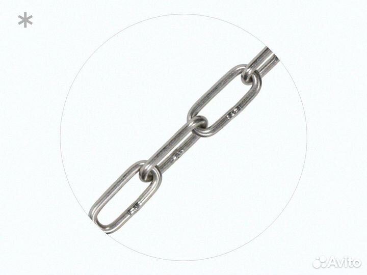 Цепь такелажная 14*90 мм (длинозвеная оцинк)