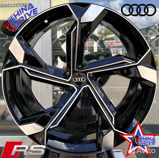 Диски Audi RS R20 5x112 Black Groove Gloss