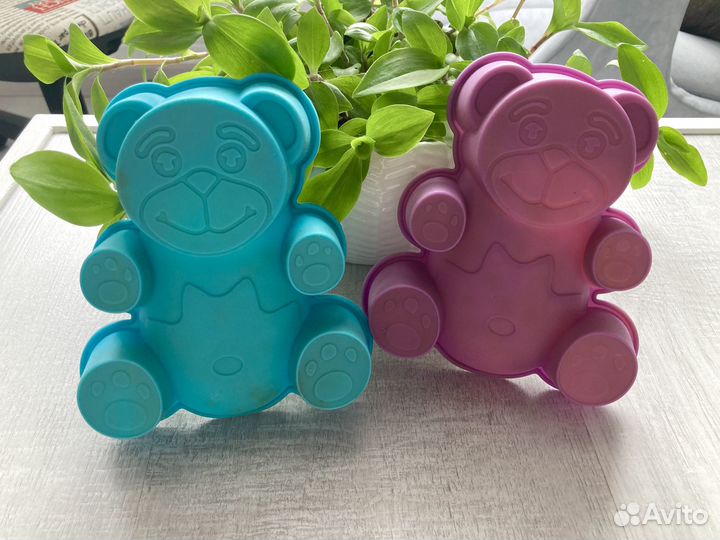 Форма для выпечки медведь силиконовая