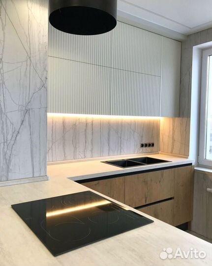 Кухонный гарнитур кухни на заказ замер изготовлени