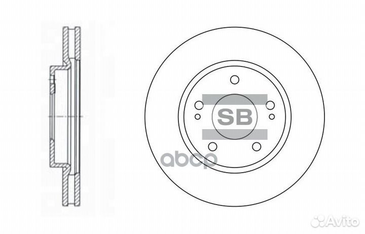 Диск тормозной Mitsubishi Pajero Pinin 1.8/1.8G