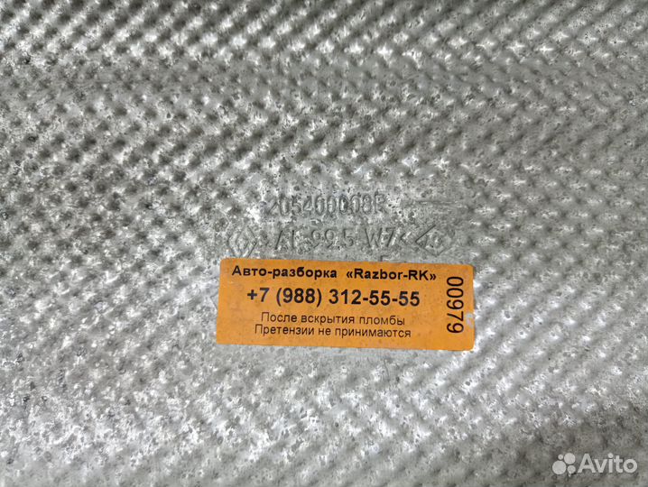 Тепловой экран Renault Fluence