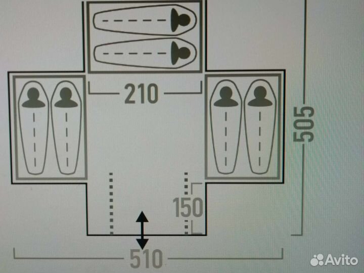 Сегодня Авито-доставка Dalen 6 с дном 17кг палатка