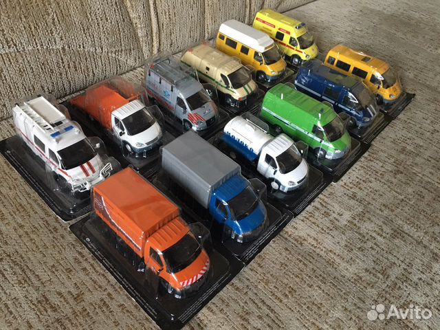 Анс модели автомобилей газ, уаз, 1:43