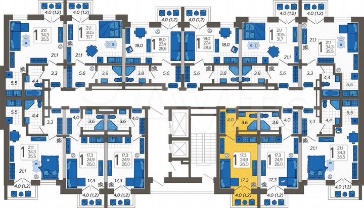 Квартира-студия, 26 м², 12/12 эт.