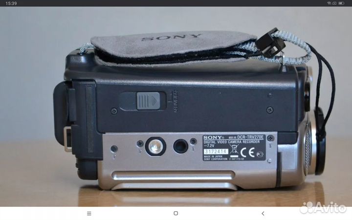 Видеокамера sony handycam