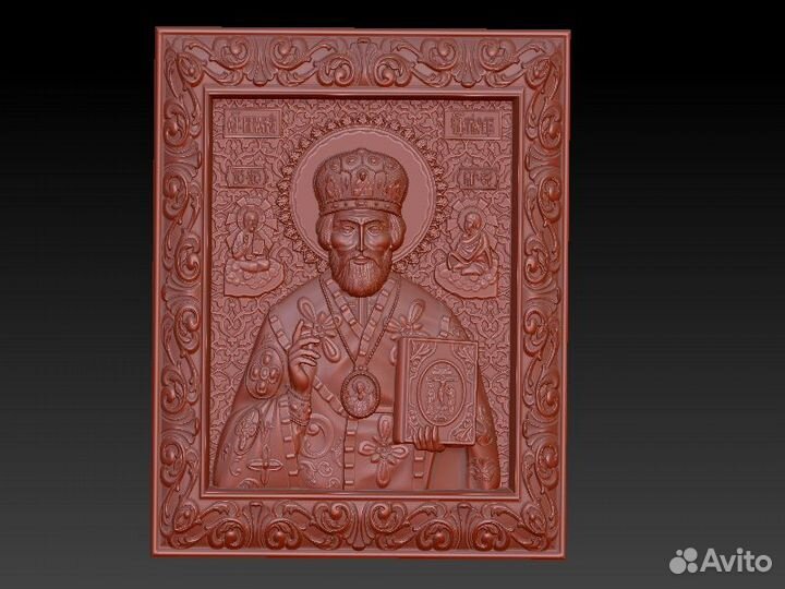 Религиозные чпу 3d stl макеты.Иконы.Сборник
