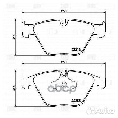 Колодки тормозные дисковые перед PF4183 Tr