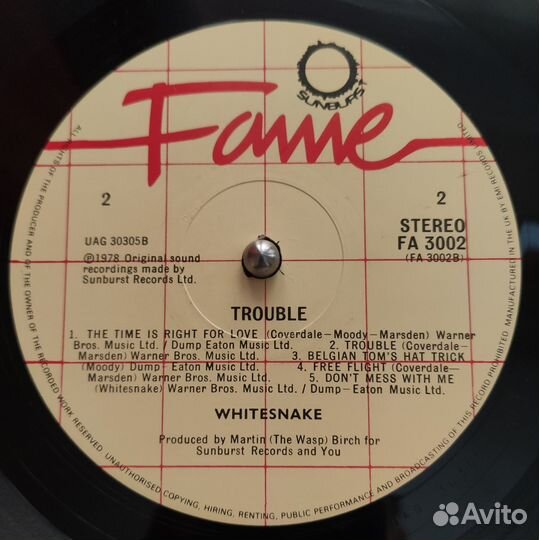 Whitesnake trouble (UK), Slide It in