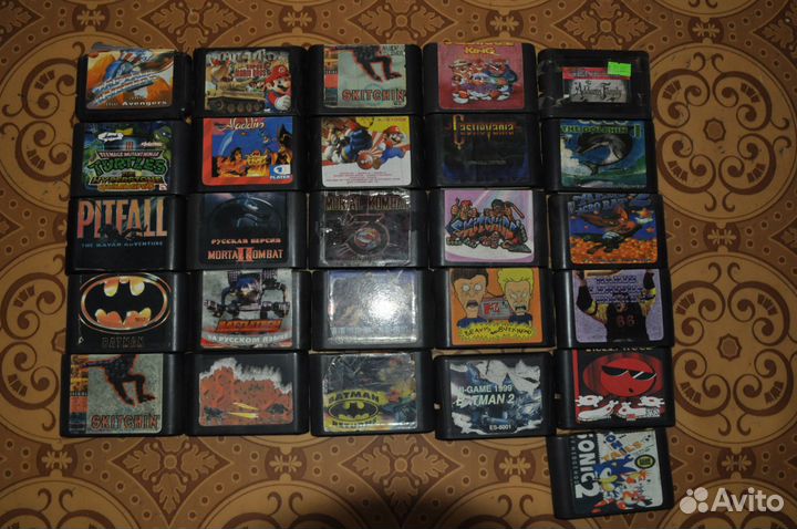 Картриджи для sega mega drive 2