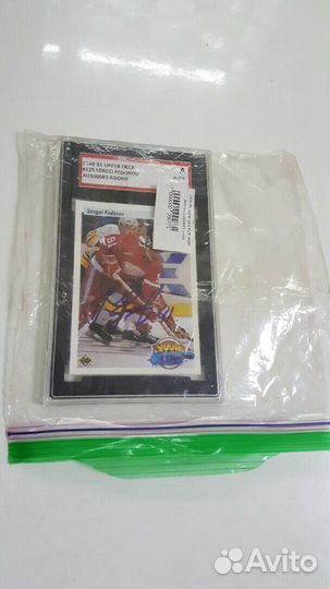 Карточка 1990-91 upper deck #525 sergei fedorov