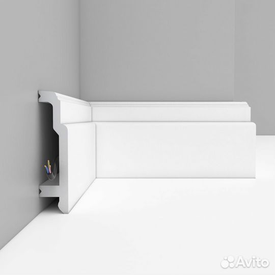 Плинтус дюрополимер для пола полиурет. 2400 мм