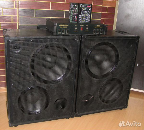 Колонки S-Pro 2087W Усилитель PA-1002 Микшер-DSP