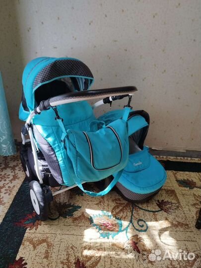 Коляска 2 в 1 индиго(камила)