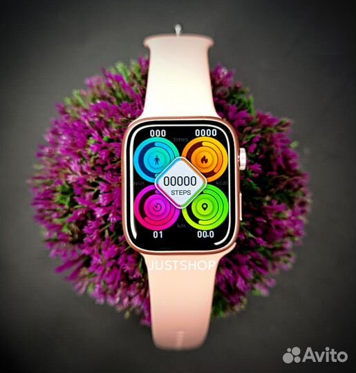 Часы Apple Watch 8 (Розовые, Гарантия)