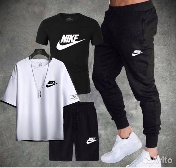 Новый мужской спортивный костюм 4 в 1 Nike