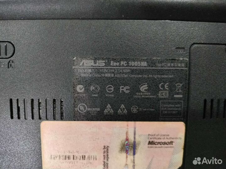 Нетбук asus Еee рс 1005 на