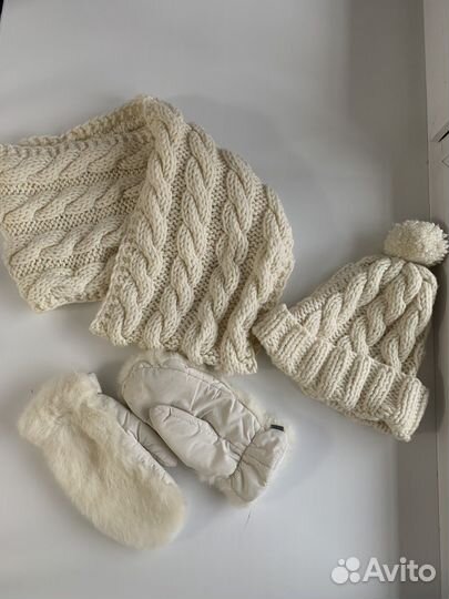 Комплект шапка и снуд женский