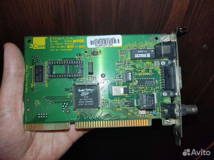Сетевая карта 3Com EtherLink 3 (1994 год)