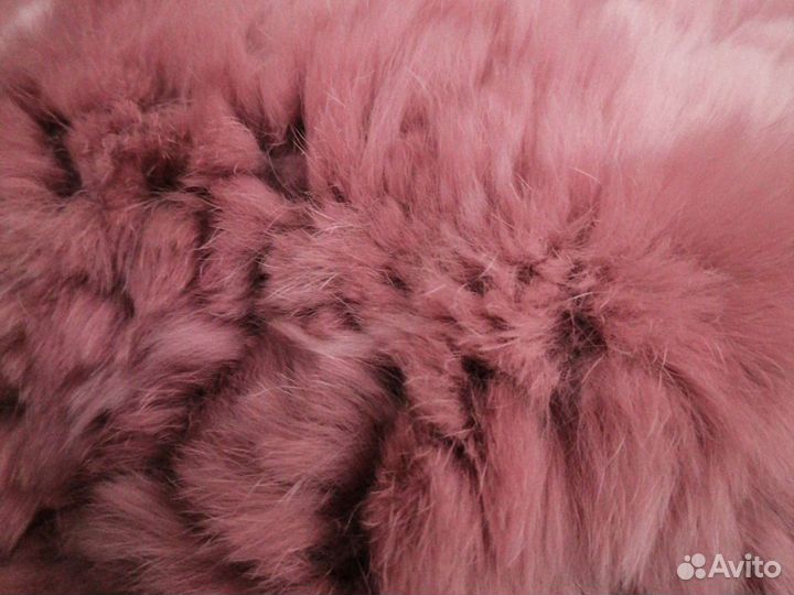 Шапка берет натуральный кролик