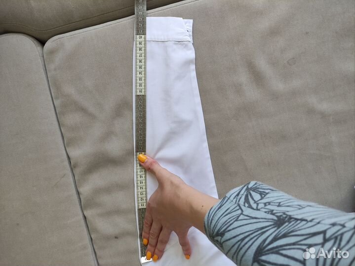 Рубашка белая, голубая 122