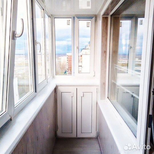 Остекление балконов и лоджий под ключ пвх