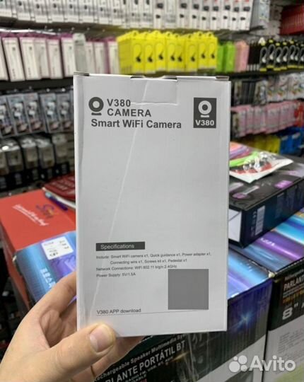 Поворотная IP-камера -IPS- V380-Q7A радионяня