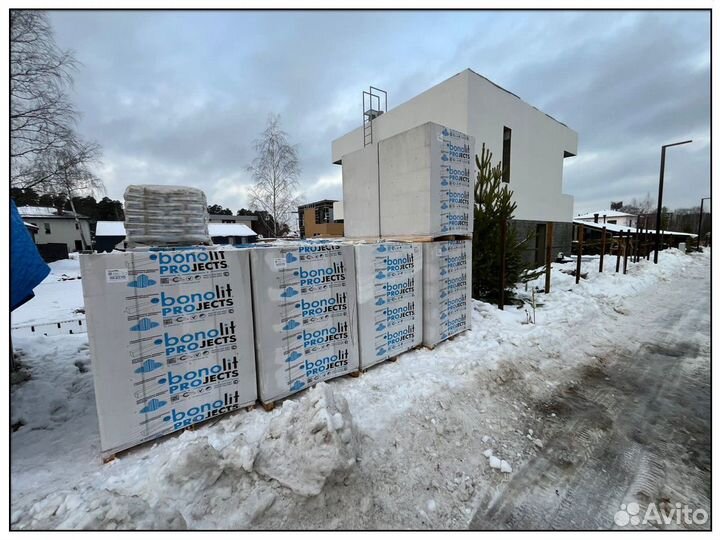 Газобетонные блоки с завода Бонолит