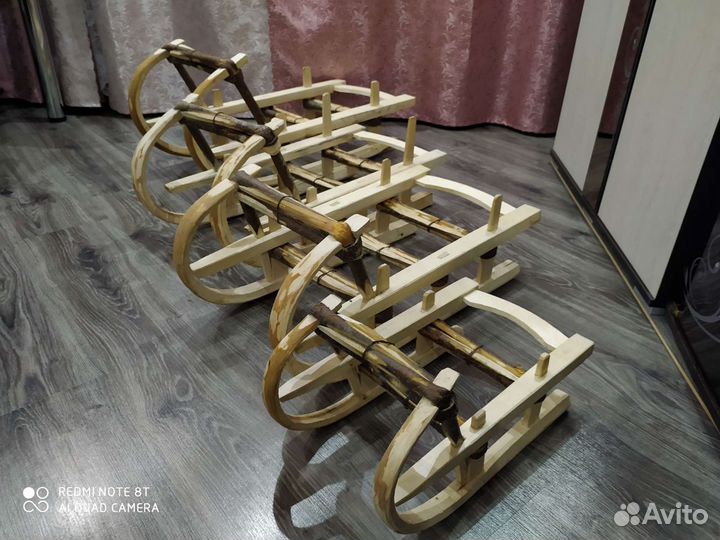 Санки деревянные