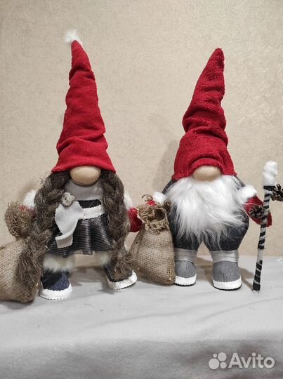 Новогодние гномы, ручная работа