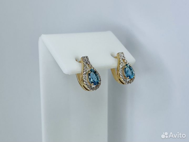 Серьги золотые 585*(юш21)