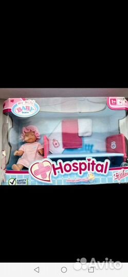 Baby born mini набор hospital