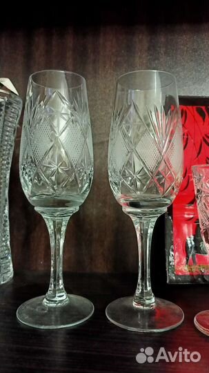 Хрустальные фужеры СССР