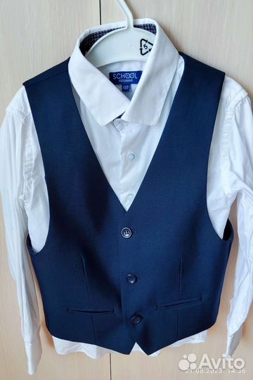 Школьная форма (пиджак, жилет, рубашка)