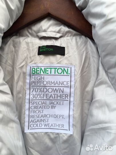 Пуховик женский benetton