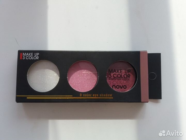 Палетки теней глиттеров, карандаш для глаз, бровей