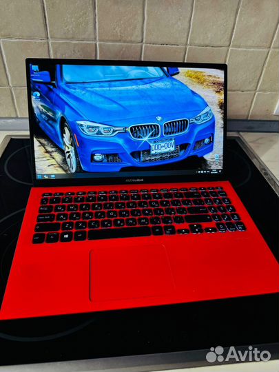 Asus красный Ryzen 7-3700U/12 Gb/SSD 512/FHD IPs
