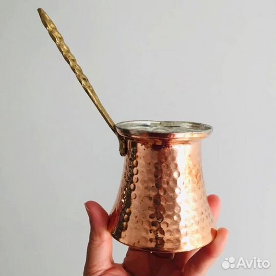 Турка для кофе медная