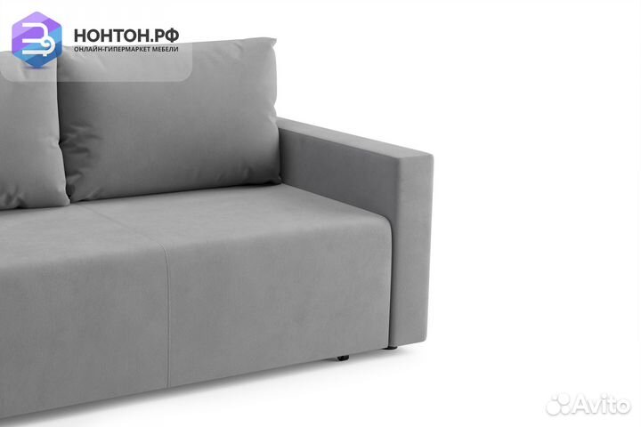 Диван еврокнижка Виена серый