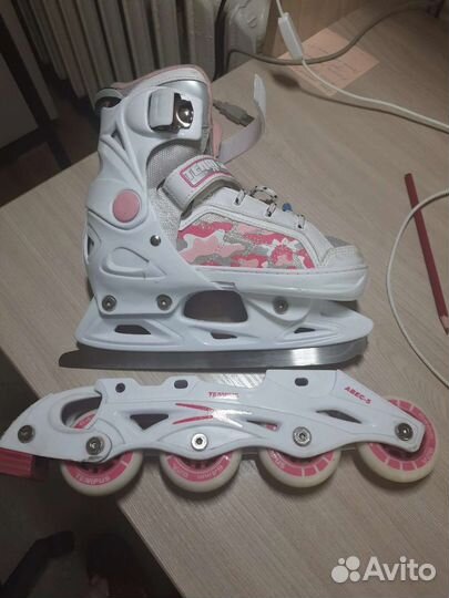 Роликовые коньки детские раздвижные