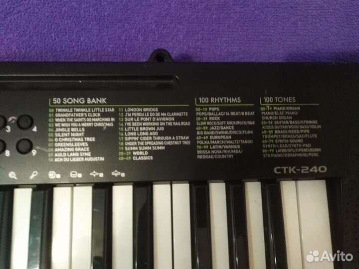 Синтезатор casio CTK-240